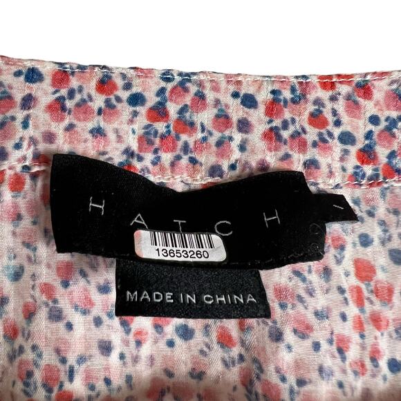 Hatch The Margarette Maternity Printed Flutter Sleeve V-Neck Maxi Dress Size S - Picture 7 of 14